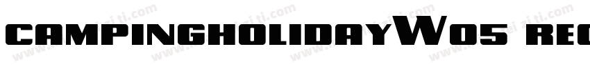 campingholidayW05 regular字体转换